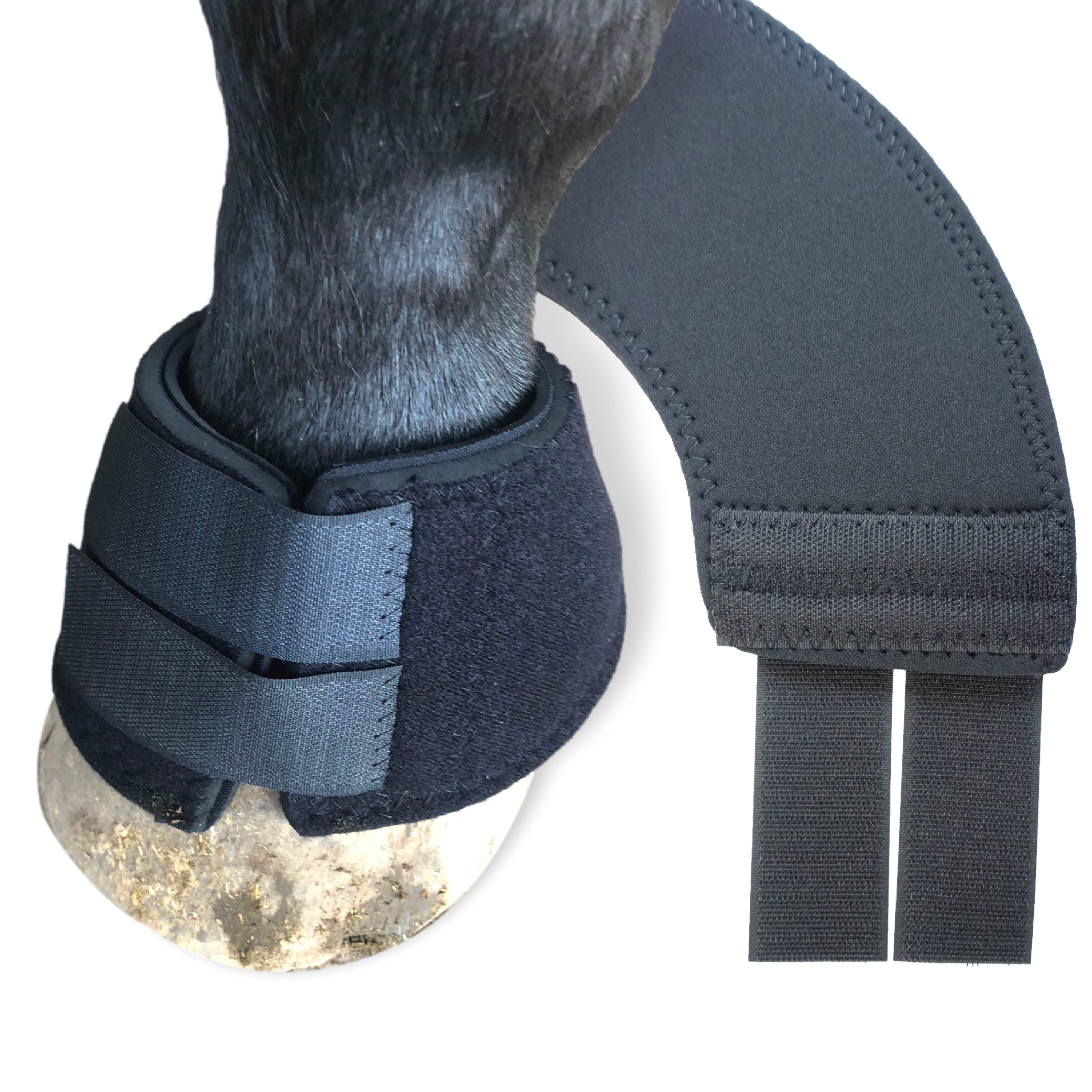 Neopren Hufglocken schwarz, Größe S-XXL
